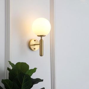 Lampy ścienne Nowoczesne kryształowe nordyckie luminaria LED Lampen Antique Lampa Style Wodoodporne oświetlenie do łazienki