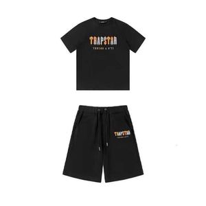 Tute da uomo Trapstar set di pantaloncini e t-shirt da uomo Tute firmate coppie Asciugamano Ricamo lettera set da uomo Donna Girocollo Trap Star Felpa nc