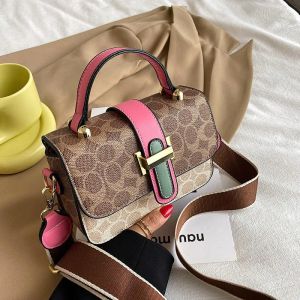 Evening Bags Women's Small Bag 2022 Fashion Printing Elegant Square Luxury All-match Portable Shoulder Messenger Designer