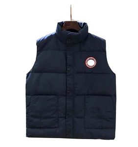 23SSluxury Down Goose Vest Jacket's Canadian Style Mens Designer Jacket Coat Män och kvinnor Högkvalitativa vintermän varma Vest's Vanmei