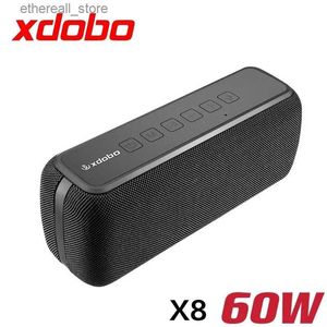 Głośniki telefonu komórkowego x8 60W Przenośne głośniki Bluetooth z subwoofer bezprzewodowy IPX5 Wodoodporny TWS 15H ZABAWANIE Asystent głosowy Extra Bass Box Q231117