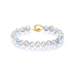Korean New Fashion S925 Silver Crystal Bracelet Jewelry Charm Women 18k Gold Plated Exquisite Bracelet for Women Wedding Party Valentine's Day Christmas Gift SPC