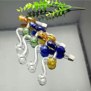 Smoking Pipe Mini Hookah glass bongs Colorful Metal Shape Classic Colorful Beauty Football Glass Pot