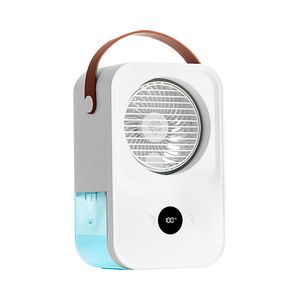 Voice Intelligent Fan Mini Luftbefeuchter 650 ml Wassertank 2000 mAh Nebelkühlung Klimaanlage Kühler Tragbare Lüfter