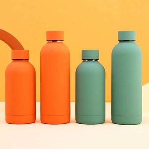 water bottle 304 Stainless Steel Water Bottle Small Mouth Coke Bottle Insulation Cup Outdoor Sports Kettle Thickened Double-layer Water Cup P230324