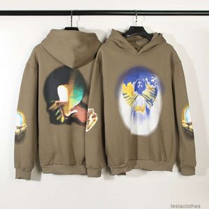 Tasarımcı Hoodie Erkekler Sweatshirts Moda Sokak Giyim Amerikan Yüksek Sokak Moda BR Kanyes Aynı Kanyes soyut Yağlı Yağlı Hoodie Erkek Kadınlar