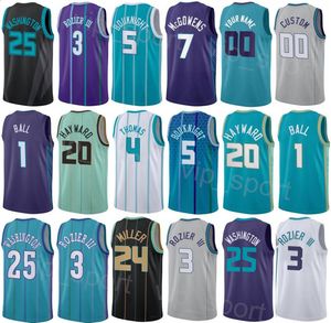 Drucken Männer Frau City Basketball Frank Ntilikina Jersey 44 Miles Bridges 0 Nick Smith Jr 8 Nick Richards 4 Bryce McGowens 7 Earned Grün Blau Schwarz Weiß Lila Farbe