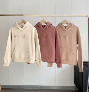 Felpe con cappuccio firmate Maxmaras Felpe con cappuccio Abbigliamento donna Pullover Senza maniche O-Collo Lettera Cappotto stampato Streetwear Abbigliamento bianco Felpe con cappuccio in pile da donna Maglioni da donna