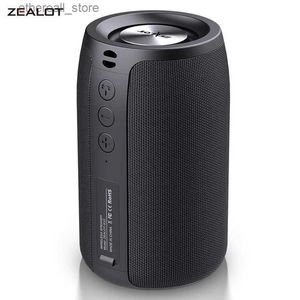 Alto-falantes de telefone celular Zealot S32 Portátil Bluetooth Speaker Bass Subwoofer Poderoso Caixa de som à prova d'água Suporte TF TWS USB Flash Drive Q231117