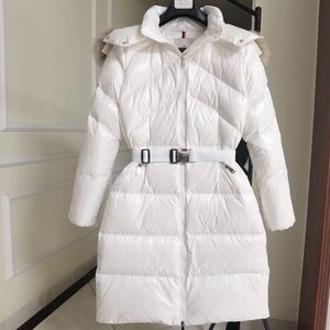 Designer Damen Mittellange Version Puffer Down Damenjacke Daunenparkas Winter Dicke Mäntel Lange Ärmel Damen Daunenjacken