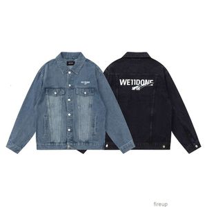 Jaquetas de desenhista Mens Casual Casacos Outerwear Alta Qualidade Nós Tendência BR 11done Nova Onda Carta Impresso Denim Jaqueta Rua Casual Homens Mulheres