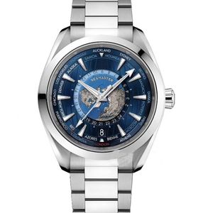 Moda Mens Relógio de Luxo Hora Mundial Homens Relógios Automáticos Movimento Mecânico Mens Designer Watch MenWatch 150 Relógios de Pulso, Edição Limitada, Relógio de Pulso de Luxo Re