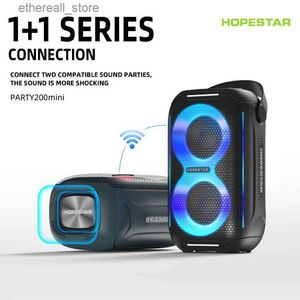 Колонки для сотовых телефонов HOPESTAR Party200mini Беспроводные Bluetooth-колонки Game Esports Тяжелый сабвуфер Портативный домашний компьютер Аудио На открытом воздухе Водонепроницаемый Q231117