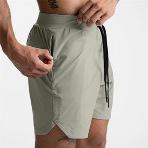 Mäns shorts sommar gym jogging träning shorts män sport fitness snabbtorkning flera fickor som kör shorts 230417