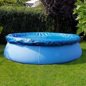 Large Size Swimming Pool Cover Cloth Bracket Pool Cover Inflatable Swimming Dust Diaper Round PE For Outdoor Garden290P