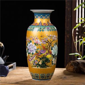 Vasen Keramikvase Chinesisches Wohnzimmer Dekorative Ornamente Emaille Home Decor Accessoires Sammlerfiguren Kunsthandwerk Antiquitäten