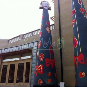 Large Inflatable Painted Straight Cone With Customized Patterns Suitable For Party And Population Event Decorations
