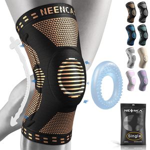 Elbow knäskydd Neenca koppar knästöd med Patella Gel Pad Sidestabilisatorer för knäsmärta Sport Artrit ACL Joint Pain Relief 230417