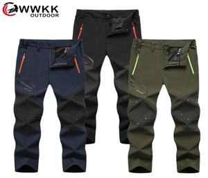 Su geçirmez yürüyüş pantolon erkek softshell balıkçılık kamp tırmanışı kayak taktik pantolon yaz kış nefes nefese açık pant7879088