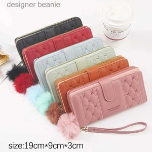 Money Clips Wallet for Women long fommess hasp zipper coin purse革カードホルダー携帯電話高級デザイナーバッグハンドバッグClutchl231117