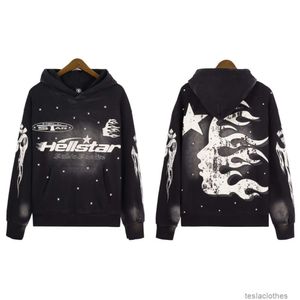Moletom com capuz masculino moda streetwear Hellstar Studios Cho All Sky Star Imprimir homens mulheres soltas camisola com capuz casual outono inverno