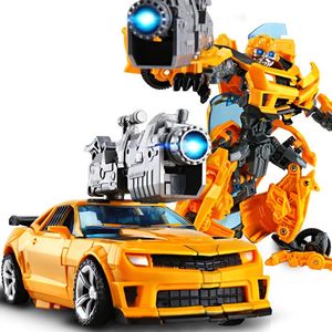 Transformation toys Robots IN STOCK 6699 20CM Toys Anime Robot Car Action Figure Plastic ABS Cool Movie Aircraft Engineering Model Kids Boy Gift 231117