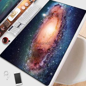 Mouse Pads Wrist Rests HD Universe Series Mouse Pad Player Accessories Hot Large Desktop Pad Computer Lock Keyboard Non Slip Pad Game Office Mouse Pad YQ231117