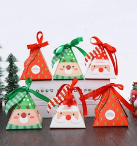 Christmas Gift Wrap Boxes Santa Claus Elk Candy Box Paper Present Box Party Decor BH7444 TYJ8104383