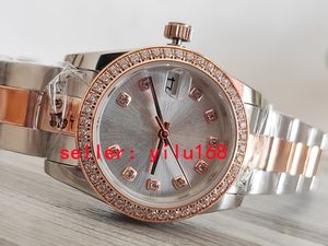 Topsling Woman Diamond Foldwatches Datejust 278271 31 Silver 18k Rose Gold اثنين