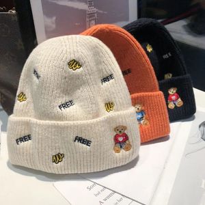 Beanie Skull Caps Inverno Beanie Cappelli per uomo Donna Cartoon spesso caldo lavorato a maglia di lana Donna Uomo Bonnet Cap Skullies Ragazza Gorros 231117