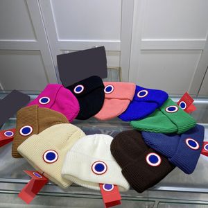 Modedesigner beanie skalle caps designer gås cap brev vinter lyxiga kasquette mössor för män kvinnor varm ull hatt canada skid 10 färger fabriksbutik