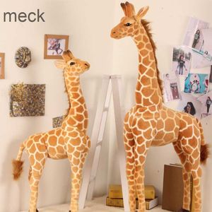 Fyllda plyschdjur 50-120 cm Giant Real Life Giraffe Plush Toys Högkvalitativa fyllda djur Dollar mjuka barn barn baby födelsedagspresent