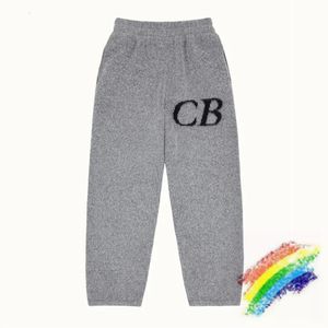 Calças masculinas Fw Cole Buxton Woolen Calças Homens Mulheres 1 Qualidade Sweatpants Vintage Knit Jacquard Solto Corredores 231117