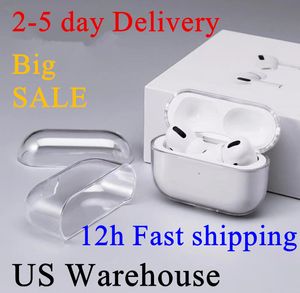 For Airpods pro 2 airpod 3 Earphones Headphone Accessories Solid Silicone Cute Protective Earphone Cover Apple Wireless Charging Box Shockproof Case