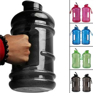 water bottle 2.2L Big Large Capacity Plastic Gym Sports Water Bottle Outdoor Fitness Bicycle Bike Camping Cycling Kettle With BPA Free P230324