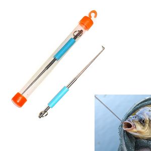 1st Easy Fish Hook Remover rostfritt stål Säkerhet Fiskekrok Extractor Detacher Snabb frikopplingsanordning Fiskeverktyg Fiskefiskningsverktyg