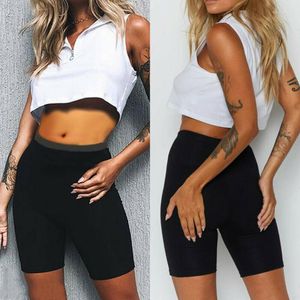 Gym Clothing Ladies Cycling Shorts Solid Color Stretch Basic Breathable Casual Women's Sports