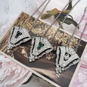 Pendant Necklaces Design Necklace Geometry Rhinestone Art Deco Styles Jewelry For Women