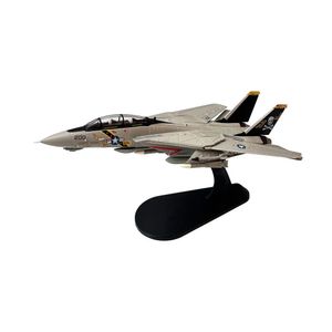 Модель самолета 1100 ВМС США Grumman f-14 f14 F-14A Tomcat VF-84 Истребитель Металлическая военная игрушка Модель самолета для литья под давлением для коллекции или подарка 231117