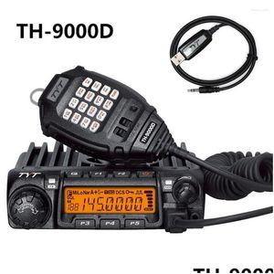 Walkie Talkie Tyt TH-9000D TH9000D CAR VHF 144-148MHz 60Wデジタル車両CBハムモバイルラジオコミュニケーターFMトランシーバードロップDH0PA配信