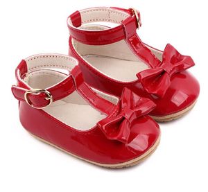 Baby Mädchen Schuhe niedlichen Bogen Infant erste Wanderer Baumwolle weiche Sohle neugeborene Mädchen Prinzessin Schuhe 5 Farben