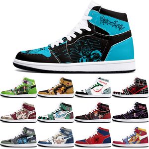 DIY Classics Özel Ayakkabı Spor Basketbol Ayakkabıları 1S Erkek Kadın Antiskid Anime Serin Moda Özelleştirilmiş Figür Sneakers 36-48 314509