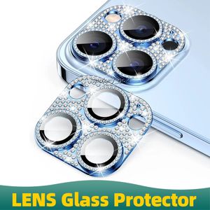 Luxury Glitter Diamond Camera protection Camera Lens Protector For iphone 15 13 14 14 pro max Camera Lens film
