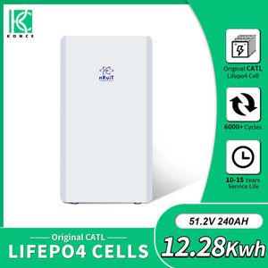 NRUIT 48V LIFEPO4 Battery Powerwall 200ah 240ah Bateria de pacote profundo Ciclo de profundo para casa 10kW no sistema de energia solar de grade Off