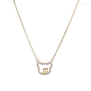 Pendant Necklaces Hollow Kitten Cute Animal Pet Zircon Chain Necklace Nimble Mother's Day Woman Wedding Family Friend Jewelry