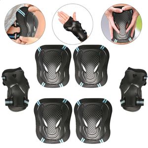 Elbow Knee Pads 6 piecesset of juvenile and adult knee elbow wrist protective equipment for roller skating skateboarding cycling 231116