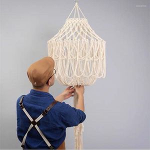 Pendelleuchten Böhmischer Kronleuchter Handgefertigt Gewebt Boho Led Hängeraum Dekoration Wandteppich Lampenschirm Schlafzimmer Quaste Licht