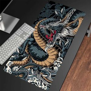 Muskuddar handled vilar drake skrivbordsmatta spelare mousepads 40x90 cm mus kudd kontor skrivbord kuddar stora muspadmattor för dator yq231117