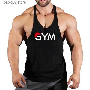 Męskie topy z czołgów siłownia kamizelka fitness koszula muskularny singlet męskie kamizelki bluza z rękawem bluza męska