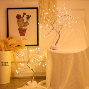 Weihnachtsdekorationen, Nachtlichter, Bonsai-Baum-Licht, Tischleuchte, Zweiglampe für Party, Hochzeit, Heimdekoration, Schlafzimmer-Dekoration, Lichterkette, Urlaub, LT643